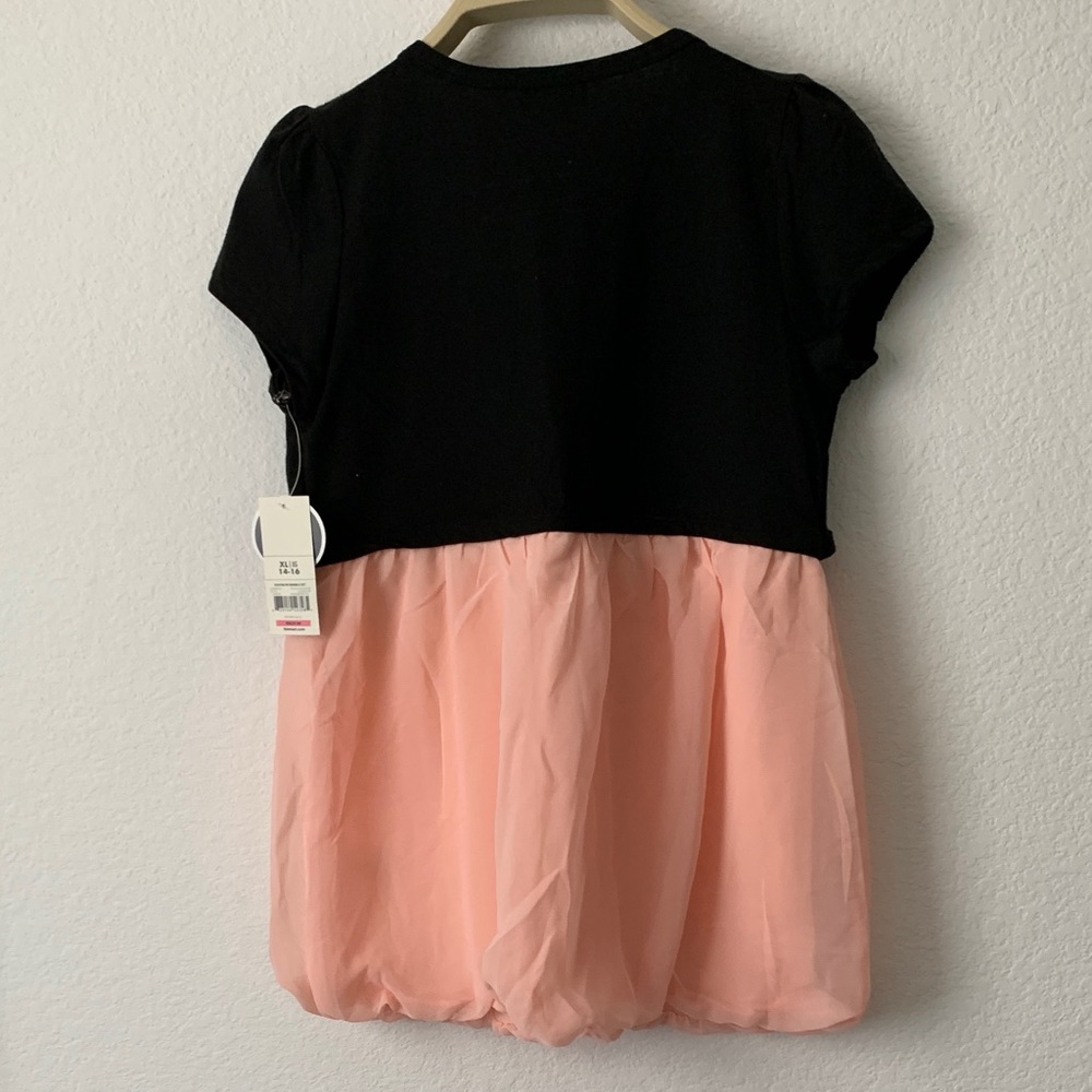 George Formal Kids Dress with Black and Pink - Picture 2 of 2